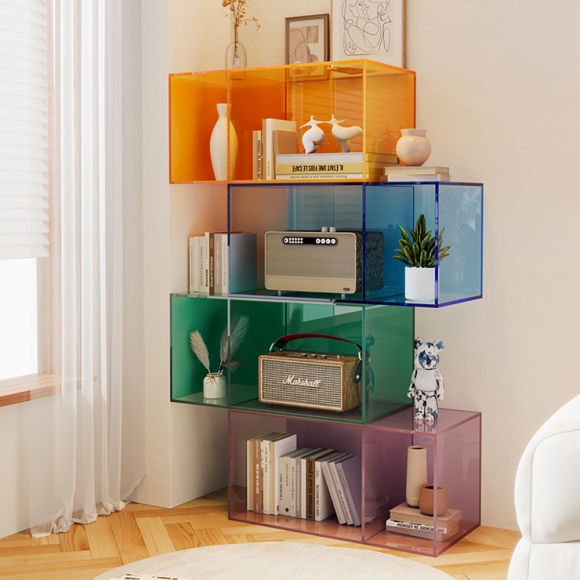 인테리어 오픈형 다용도 진열장(240cm)