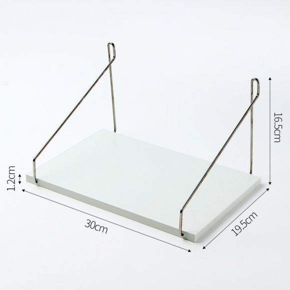 공간데코 무타공 벽선반 (30x19.5cm) (화이트)  