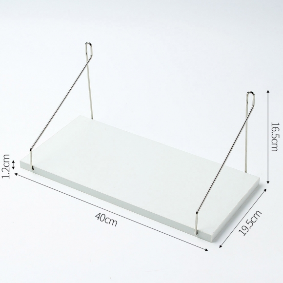 공간데코 무타공 벽선반 (40x19.5cm) (화이트)  