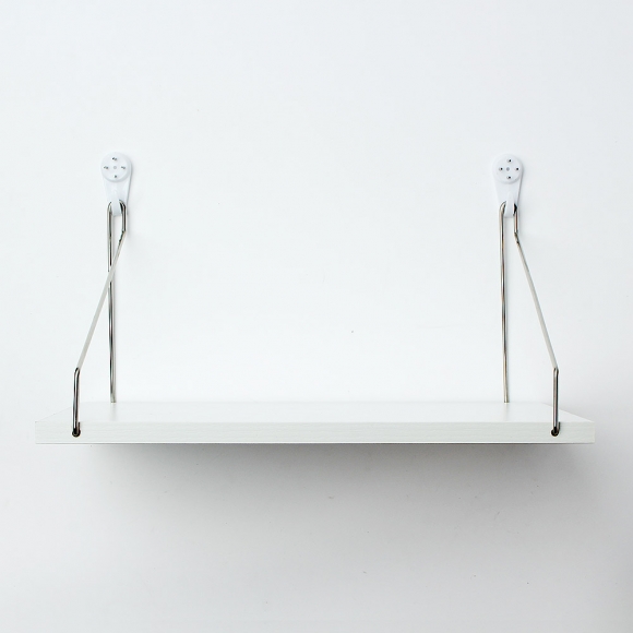 공간데코 무타공 벽선반 (40x19.5cm) (화이트)  