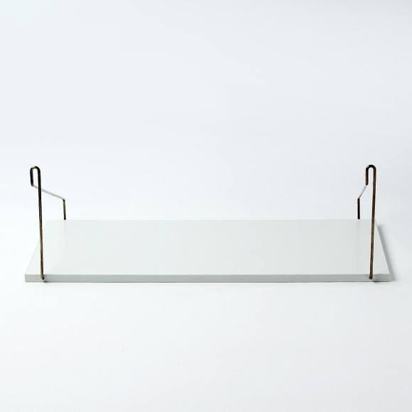 공간데코 무타공 벽선반 (50x19.5cm) (화이트)  