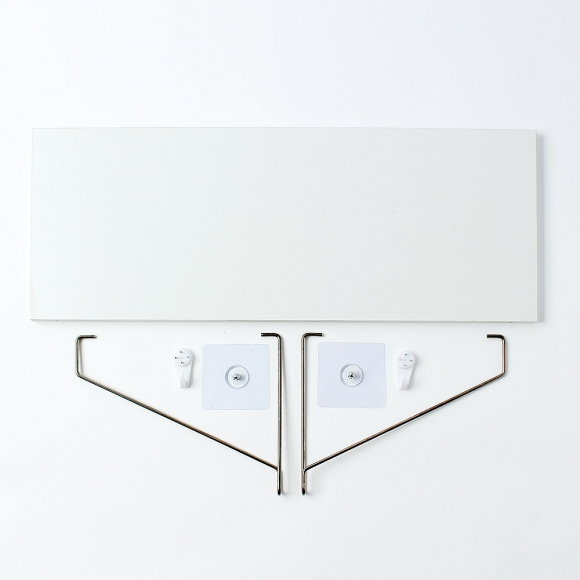 공간데코 무타공 벽선반 (50x19.5cm) (화이트)  