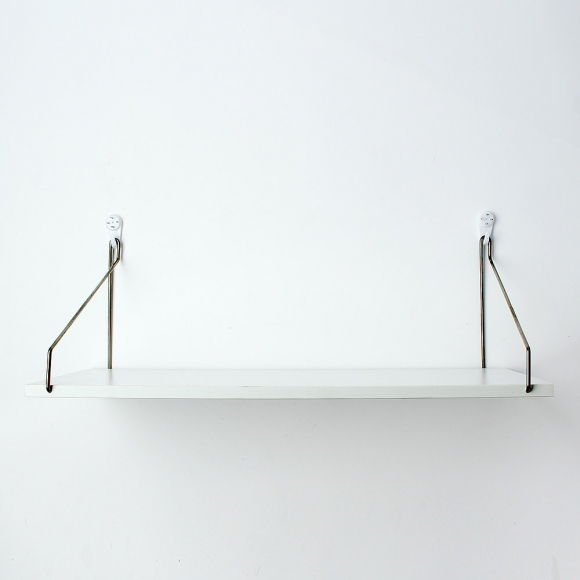 공간데코 무타공 벽선반 (50x19.5cm) (화이트)  