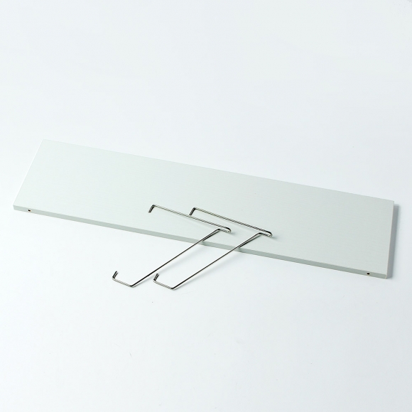 공간데코 무타공 벽선반 (60x19.5cm) (화이트)  