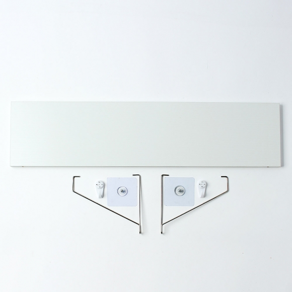 공간데코 무타공 벽선반 (60x19.5cm) (화이트)  