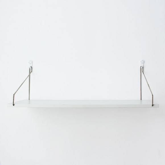 공간데코 무타공 벽선반 (60x19.5cm) (화이트)  