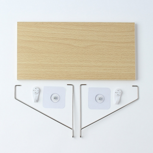 공간데코 무타공 벽선반 (30x15cm) (내추럴우드)  