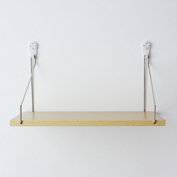 공간데코 무타공 벽선반 (30x15cm) (내추럴우드)  