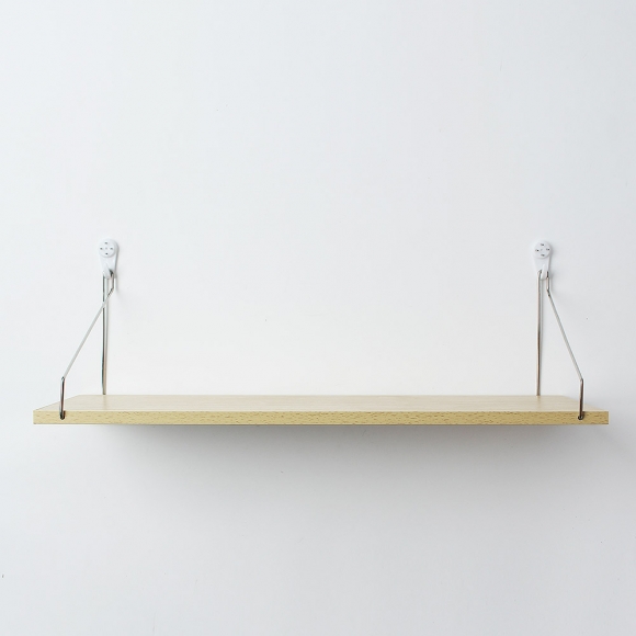 공간데코 무타공 벽선반 (50x15cm) (내추럴우드)  