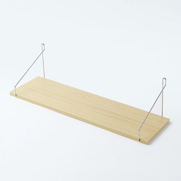 공간데코 무타공 벽선반 (50x15cm) (내추럴우드)  