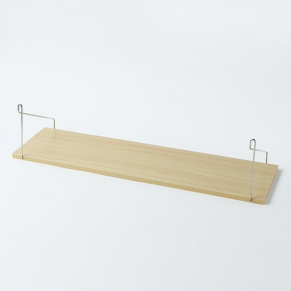 공간데코 무타공 벽선반 (60x15cm) (내추럴우드)  