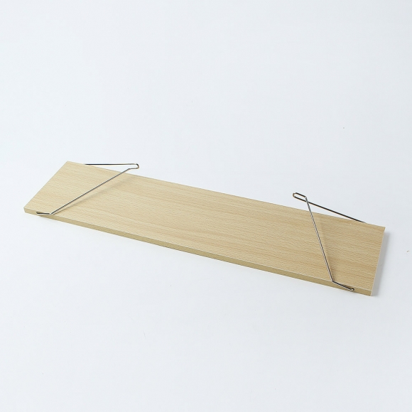 공간데코 무타공 벽선반 (60x15cm) (내추럴우드)  