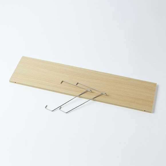 공간데코 무타공 벽선반 (60x15cm) (내추럴우드)  