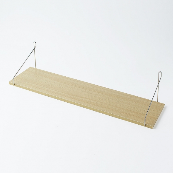 공간데코 무타공 벽선반 (60x15cm) (내추럴우드)  