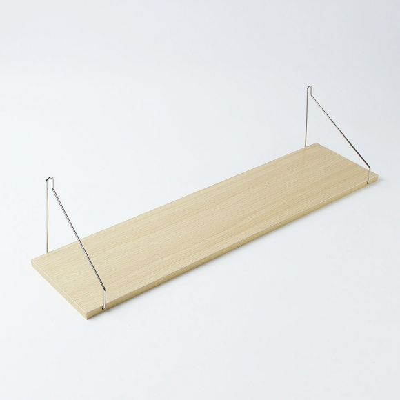 공간데코 무타공 벽선반 (60x15cm) (내추럴우드)  