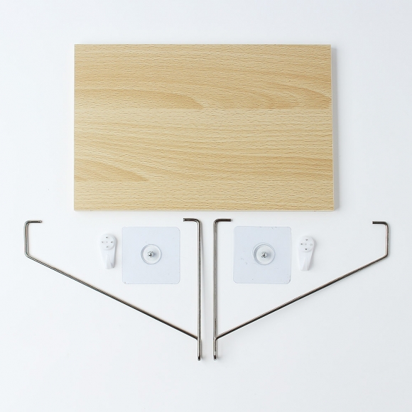 공간데코 무타공 벽선반 (30x19.5cm) (내추럴우드)  