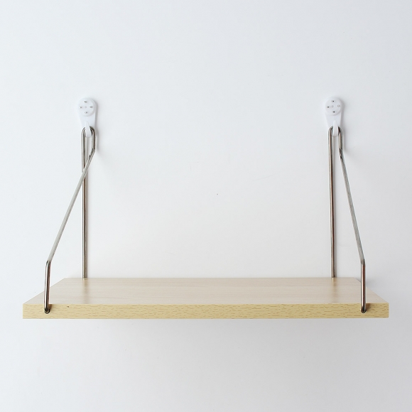공간데코 무타공 벽선반 (30x19.5cm) (내추럴우드)  