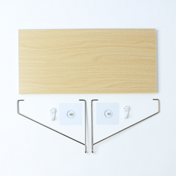 공간데코 무타공 벽선반 (40x19.5cm) (내추럴우드)  