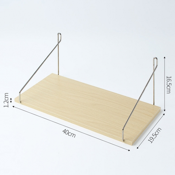 공간데코 무타공 벽선반 (40x19.5cm) (내추럴우드)  