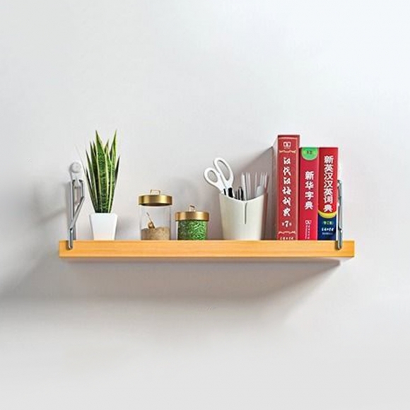 공간데코 무타공 벽선반 (40x19.5cm) (내추럴우드)