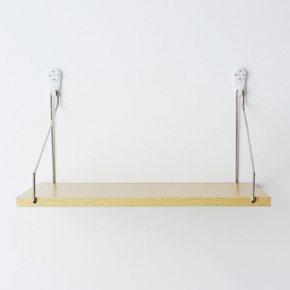 공간데코 무타공 벽선반 (40x19.5cm) (내추럴우드)  