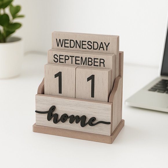 HOME 인테리어 우드달력