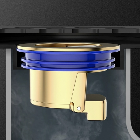 싹제로 악취 벌레차단 하수구 트랩 2p세트(황동)