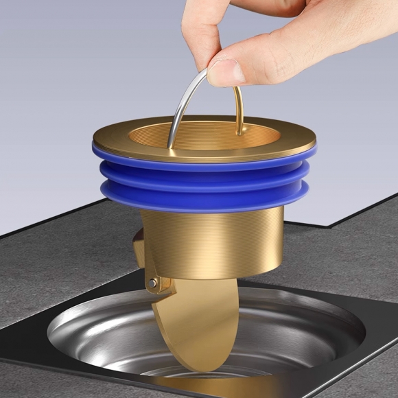 싹제로 악취 벌레차단 하수구 트랩 2p세트(황동)