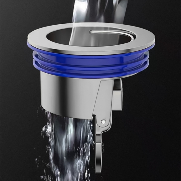 싹제로 악취 벌레차단 하수구 트랩 2p세트(실버)