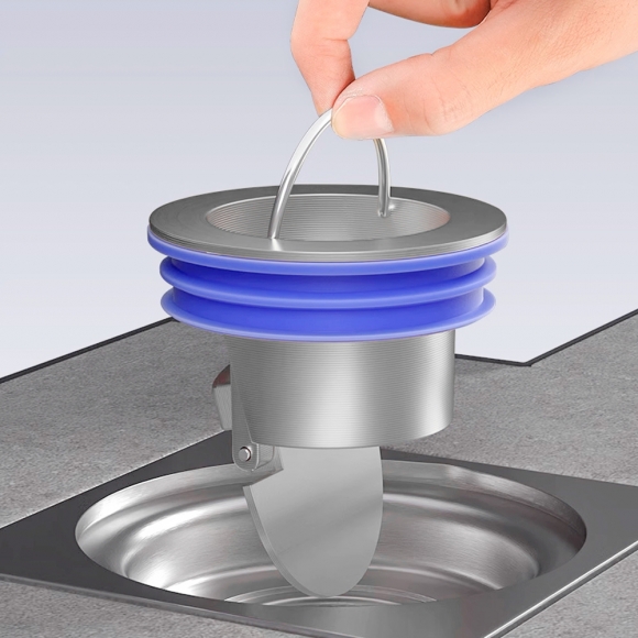 싹제로 악취 벌레차단 하수구 트랩 2p세트(실버)