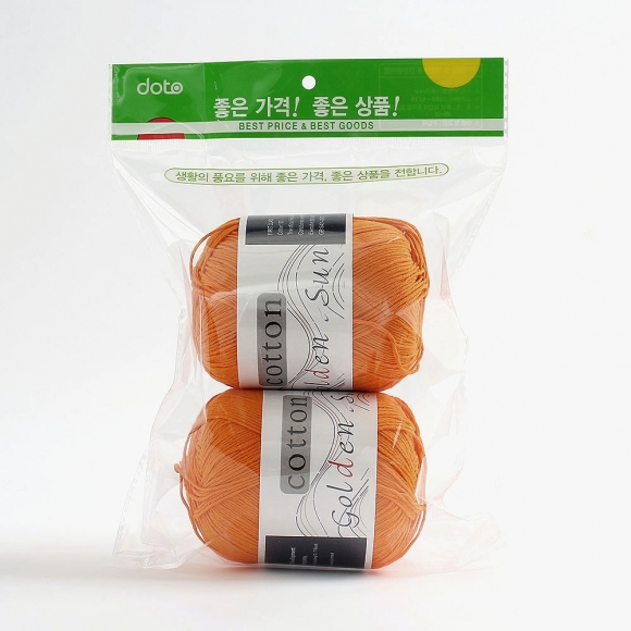 일상공방 코튼 뜨개질실 2p세트(오렌지)