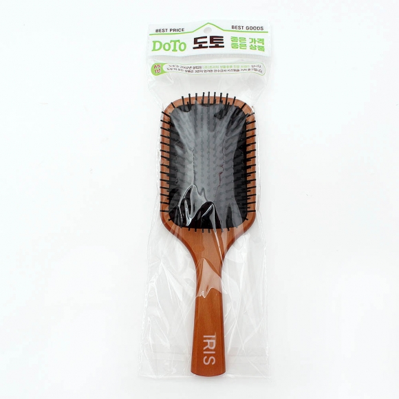 [아이리스] 쿠션 우드 헤어브러시
