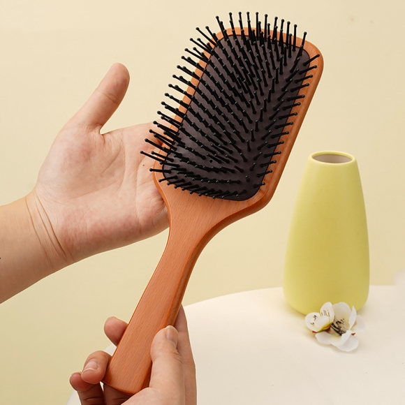 [아이리스] 쿠션 우드 헤어브러시