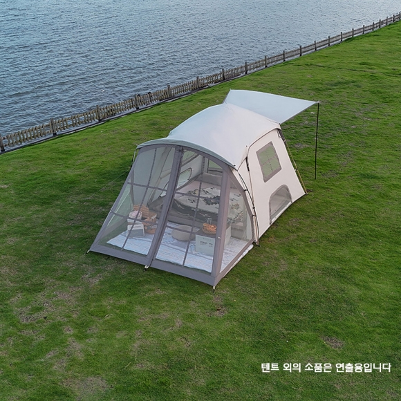 대형 6~8인용 힐링캠핑 원터치 방수 텐트