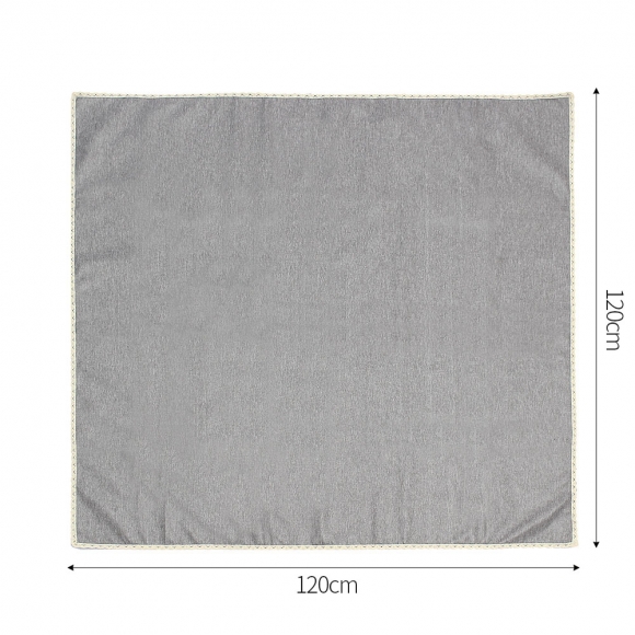 프랑즈 사각 방수 식탁보(120x120cm) (그레이)