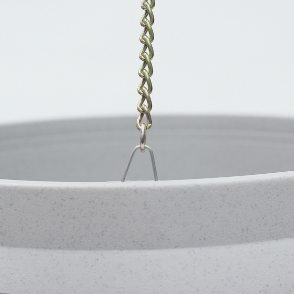 그린벨 자동급수 행잉 화분(23x16cm) (멜란지 그레이)