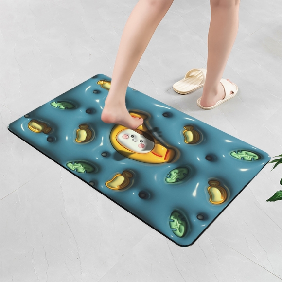 보송보송 3D 착시 발매트(바나나)