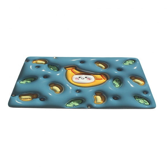 보송보송 3D 착시 발매트(바나나)