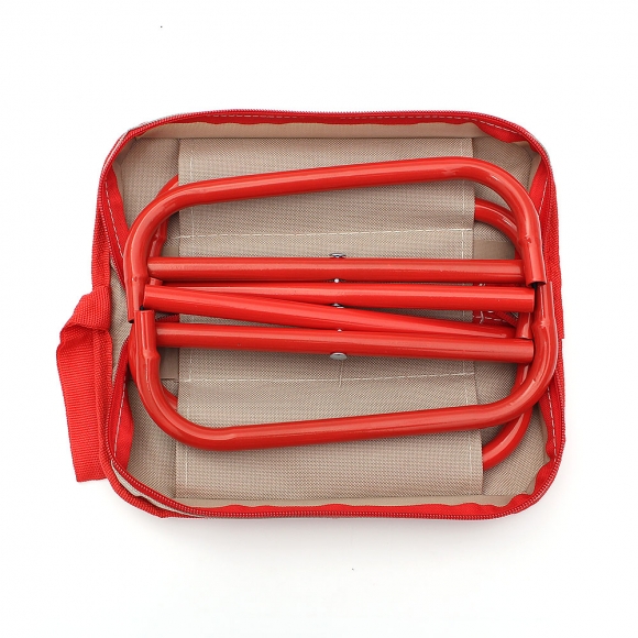 퀵셋 휴대용 접이식의자 2p세트(26cm) (레드)