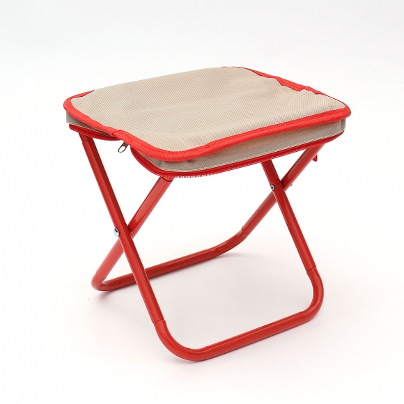 퀵셋 휴대용 접이식의자 2p세트(26cm) (레드)