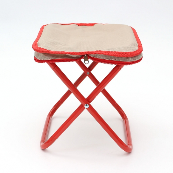 퀵셋 휴대용 접이식의자 2p세트(26cm) (레드)