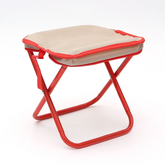 퀵셋 휴대용 접이식의자 2p세트(26cm) (레드)