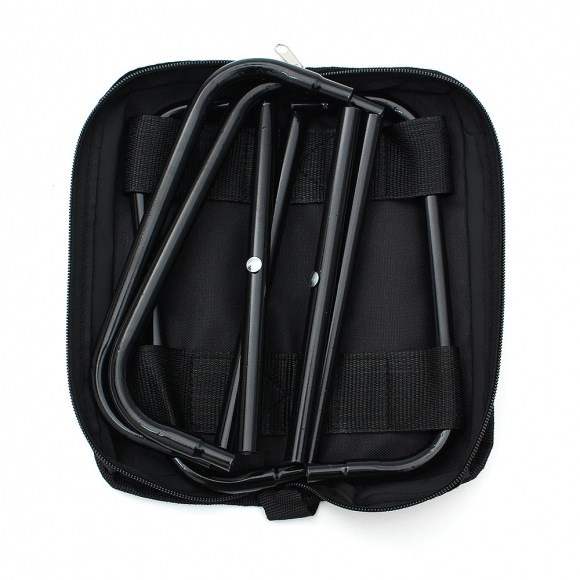 퀵셋 휴대용 접이식의자 2p세트(26cm) (블랙)