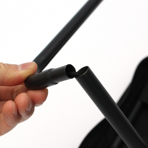 퀵셋 휴대용 접이식의자 2p세트(26cm) (블랙)