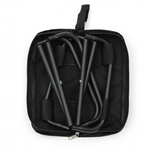 퀵셋 휴대용 접이식의자 2p세트(26cm) (블랙)