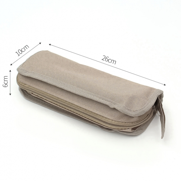 퀵셋 휴대용 접이식의자 2p세트(26cm) (베이지)