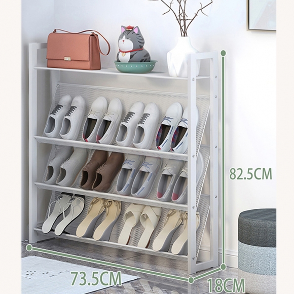 현관정리 다용도 3단 신발장(82cm)