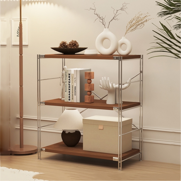 다용도 조립식 3단 수납 선반(90cm*40cm*90cm)