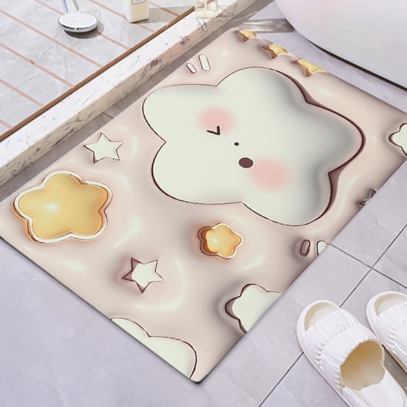 보송보송 3D 착시 발매트(별)