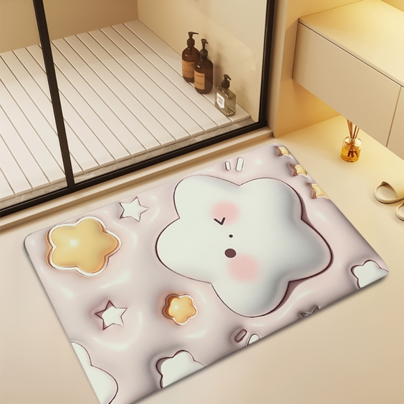 보송보송 3D 착시 발매트(별)